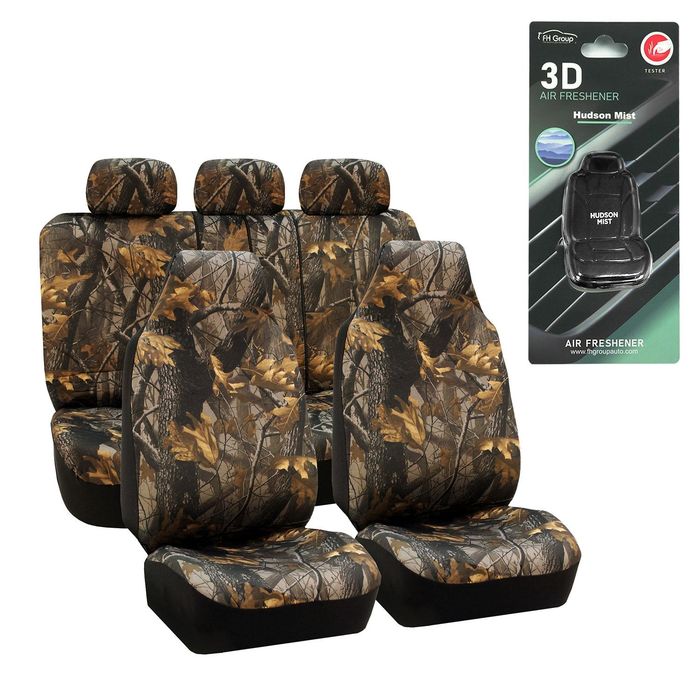 FH Group Hunting Inspired Print Full Seat Cover Set