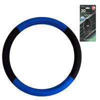 FH Group Blue Non Slip Fit and Matching Seatbelt Pad Steering Wheel Cover