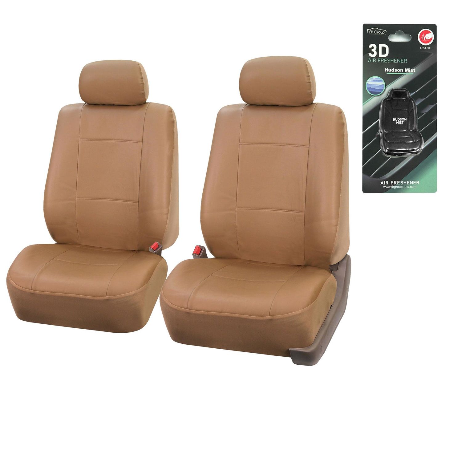 FH Group PU Leather Seat Covers Front Set