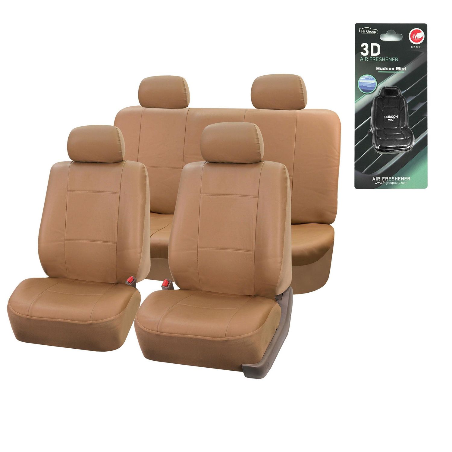 FH Group PU Leather Seat Covers Full Set