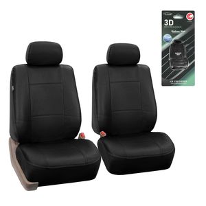 FH Group Premium PU Leather Front Seat Cover Set