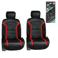 FH Group Futuristic Leather Seat Cushions Front Set