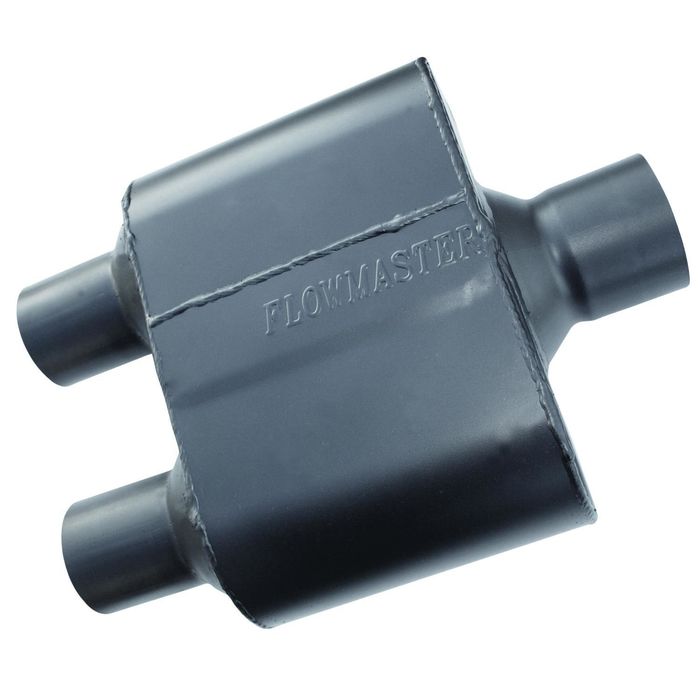 Flowmaster Super 10 Series 3in Center Inlet x 2 1/2in Dual Outlet Stainless  Steel Performance Muffler
