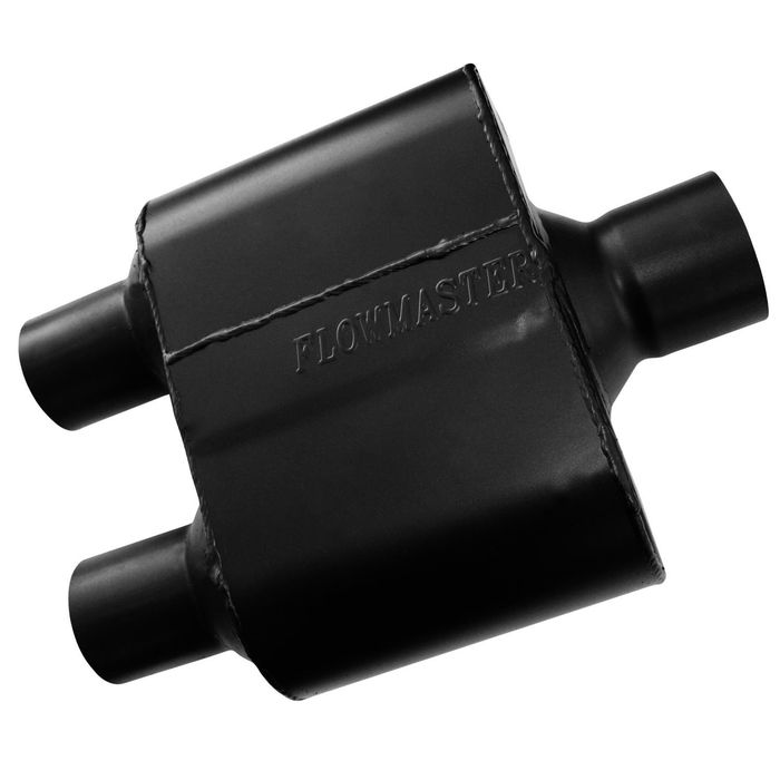 Flowmaster Super 10 Series 3in Center Inlet x 2 1/2in Dual Outlet Stainless  Steel Performance Muffler