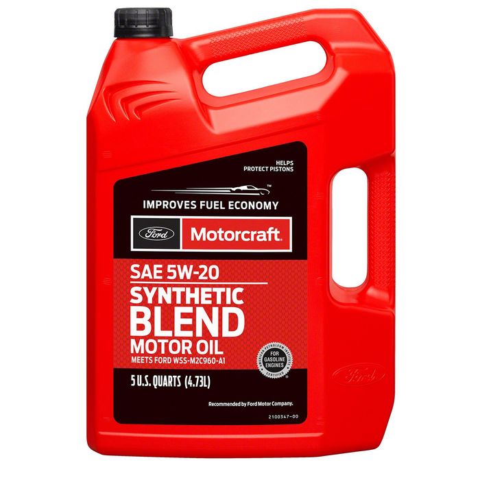 Motorcraft Diesel Engine Synthetic Blend Engine Oil 5W20 5 Quart