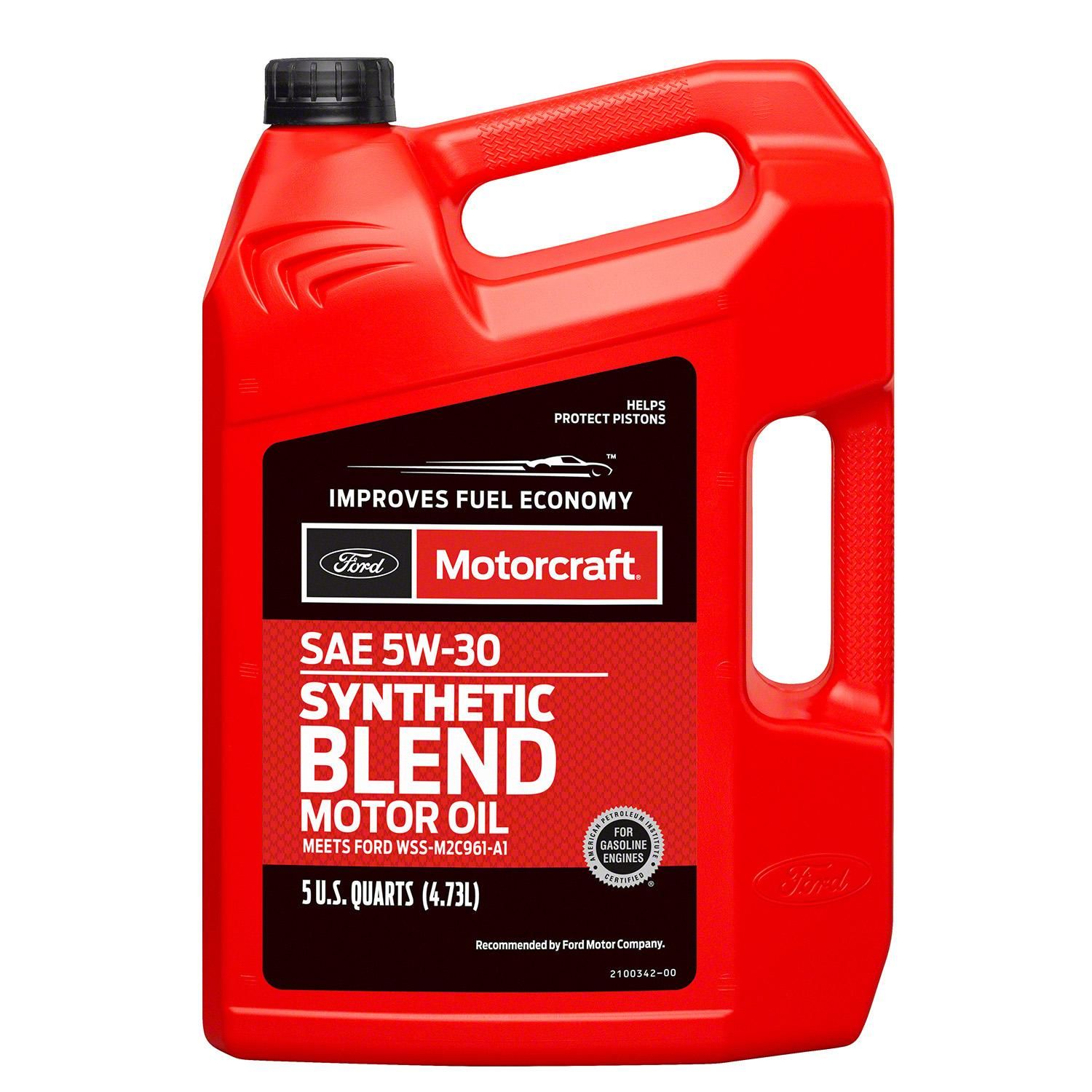 Motorcraft Synthetic Blend Engine Oil 5W30 5 Quart