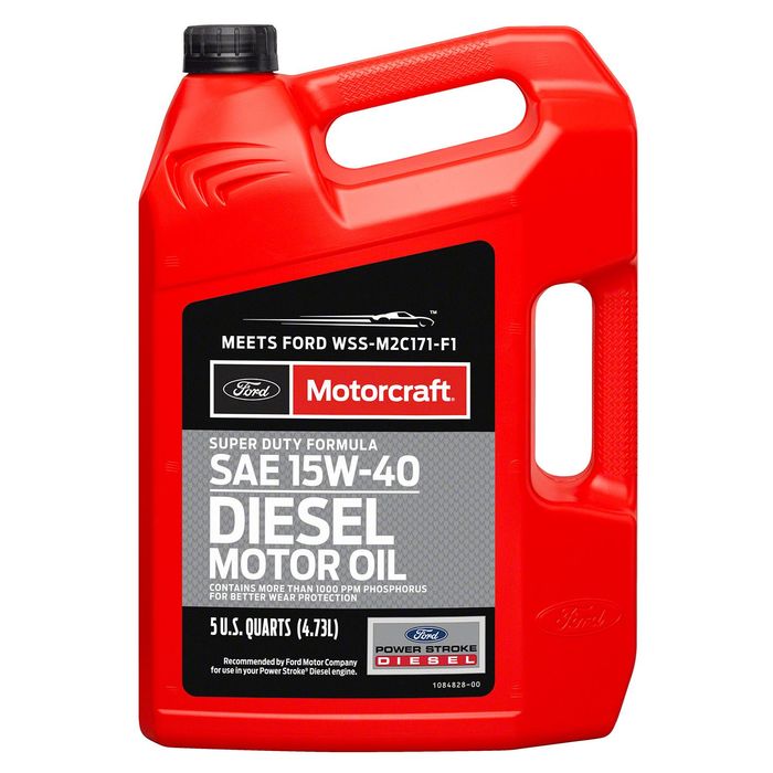 Motorcraft Diesel Engine Conventional Engine Oil 15W-40 5 Quart