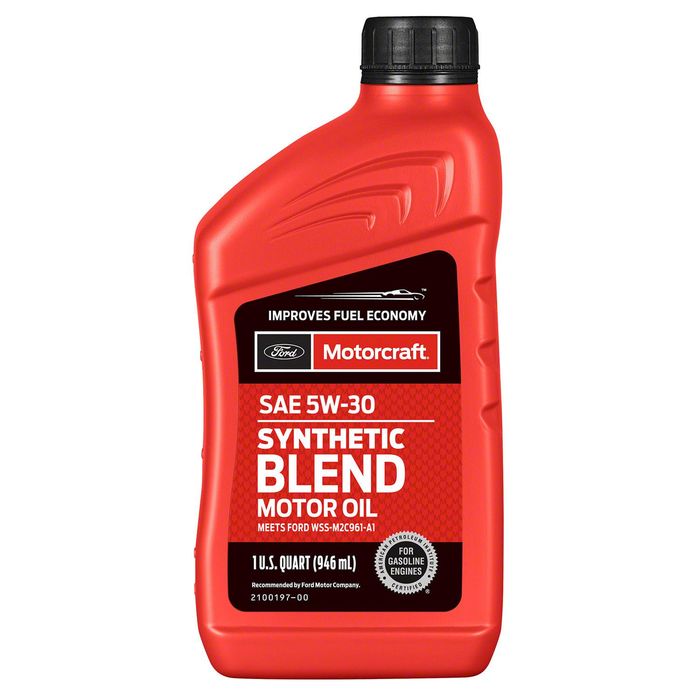 Motorcraft Aceite sintético del motor de la mezcla del SAE 5W30 cambio de  aceite del OEM de Ford de 12 cuartos