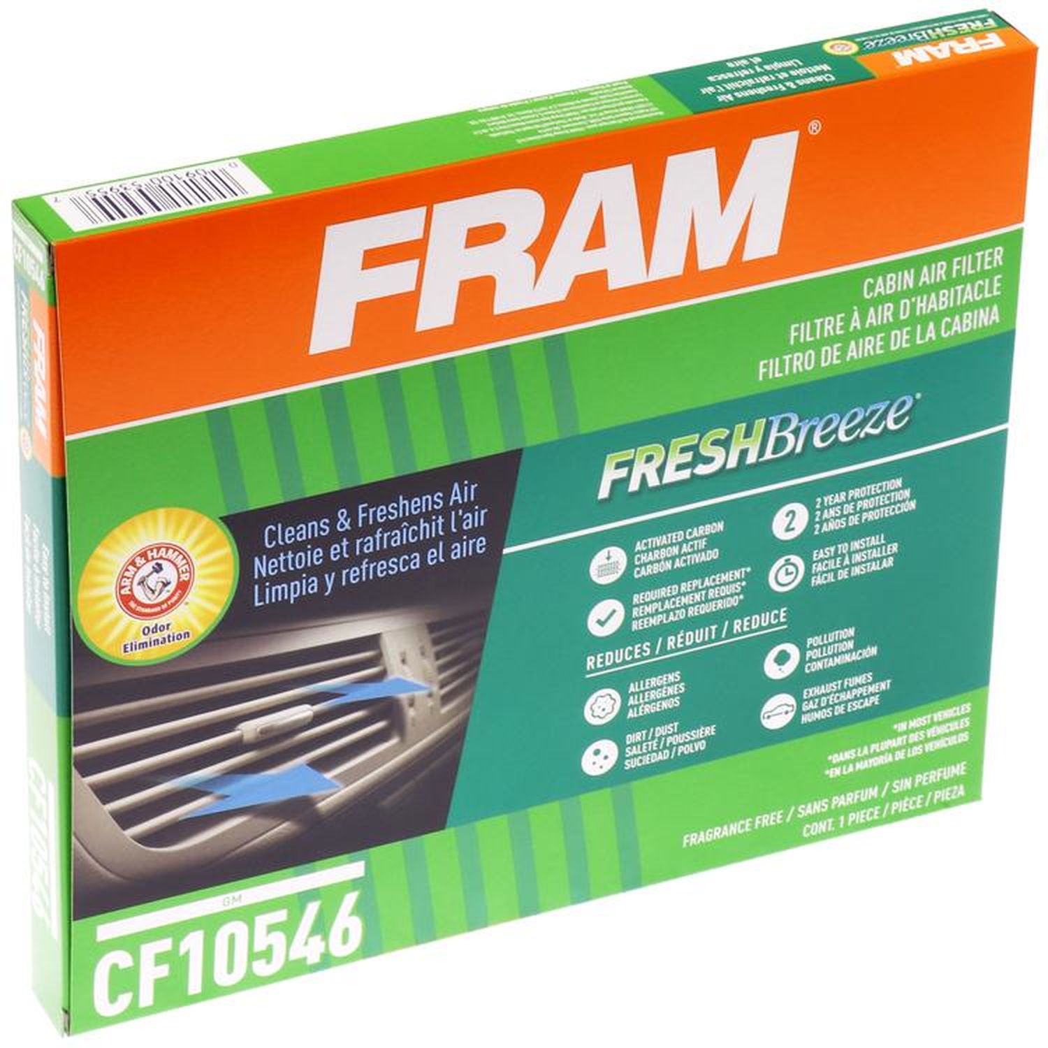 Fram Freshbreeze Cabin Air Filter Cf10546