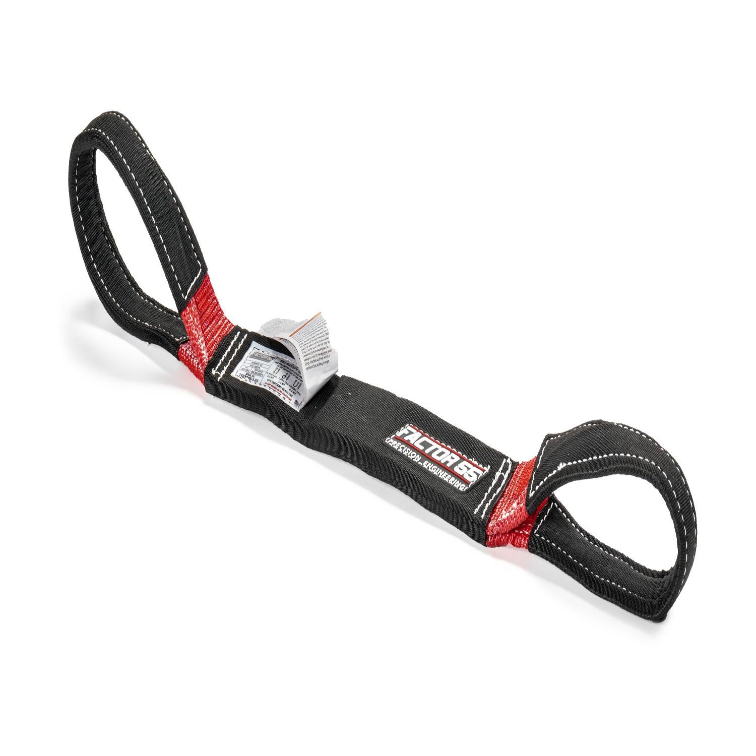 Factor 55 3ft x 3in Black and Orange Polyester bing Material Tow Strap