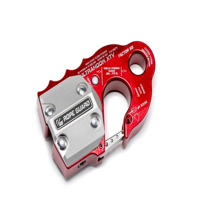 Factor 55 Winch Rope Cover UltraHook XTV Shackle Mounts, for Use on UTV