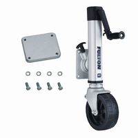 Fulton 1,600lbs Side Wind Wide Track Jack Includes Weld-On Mounting Bracket and Hardware