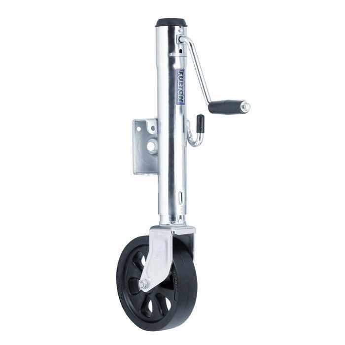 Fulton 1,500lbs Side Wind Weld-On Bolt-Thru Swivel Jack