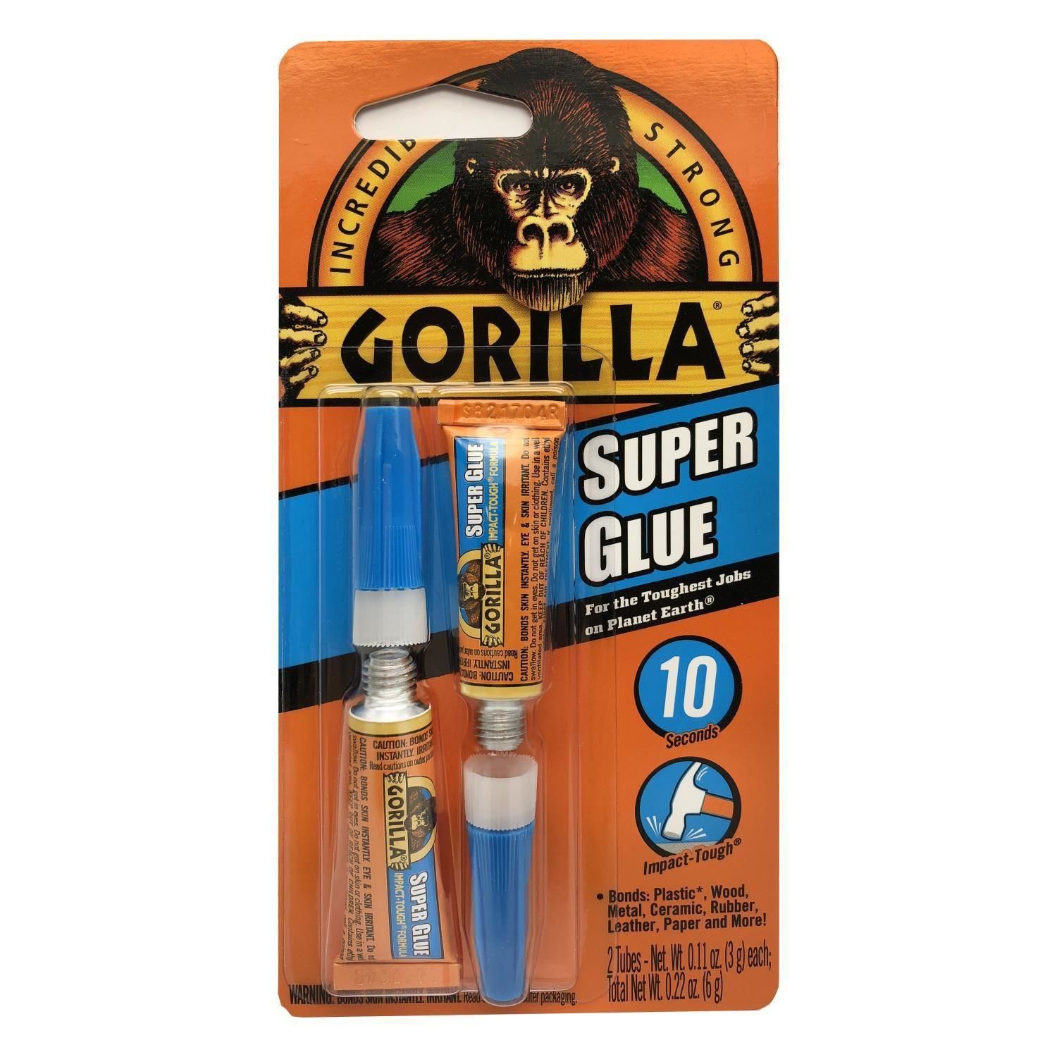 Gorilla Super Glue 2 Pack