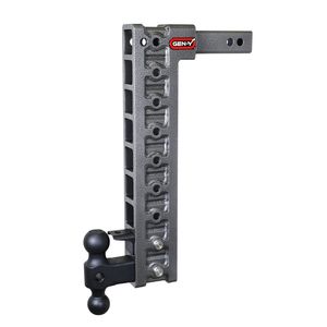 Gen-Y MEGA-DUTY 2in Shank 20in Drop Hitch Dual-Ball Pintle Lock and ...