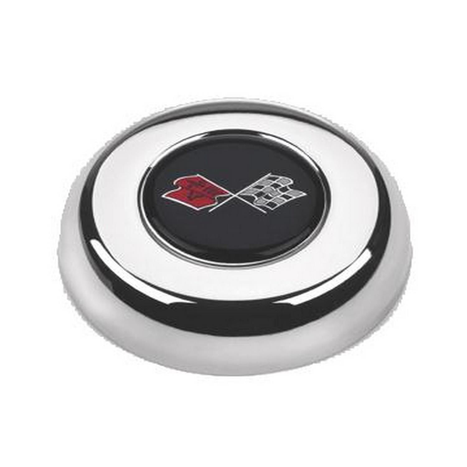 Grant International Chrome Corvette Emblem Horn Button