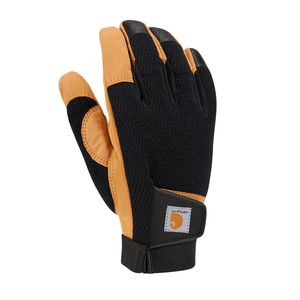 Carhartt Synthetic Leather High Dexterity Touch Sensitive Secure Grip Cuff Gloves, X-Large