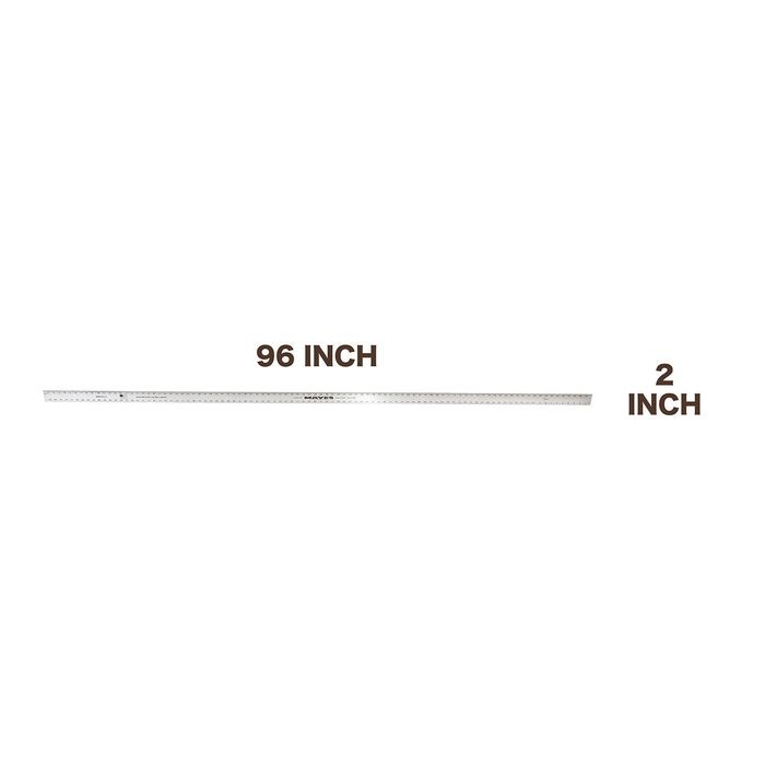 Mayes® - SAE Straight Edge Aluminum Ruler 