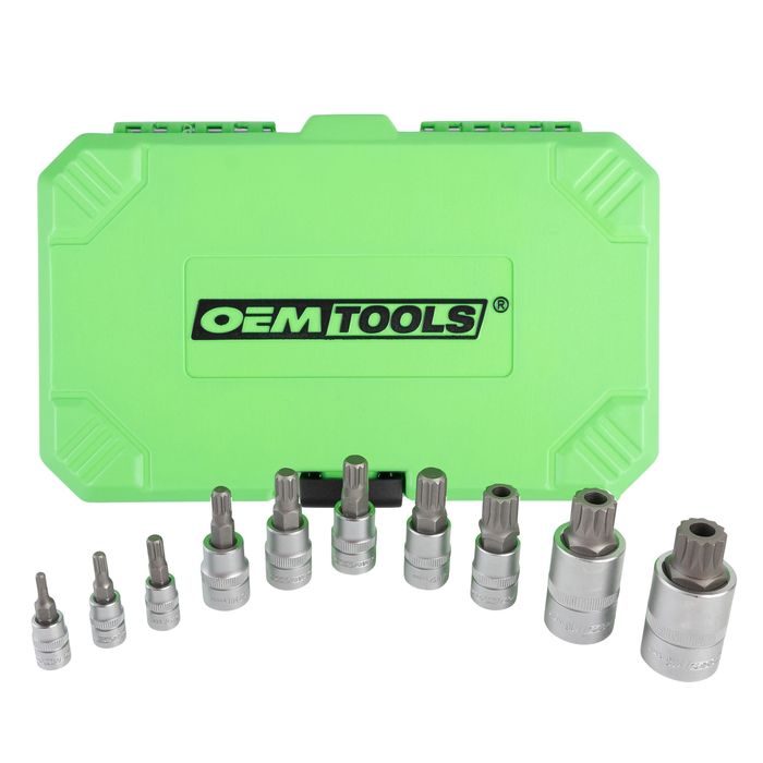 OEMTOOLS Triple Square Bit Socket Set 10 Piece