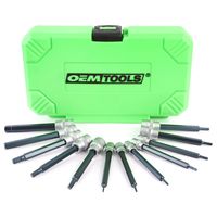 OEMTOOLS Metric Magnetic Hex Bit Socket Set, 12 Piece