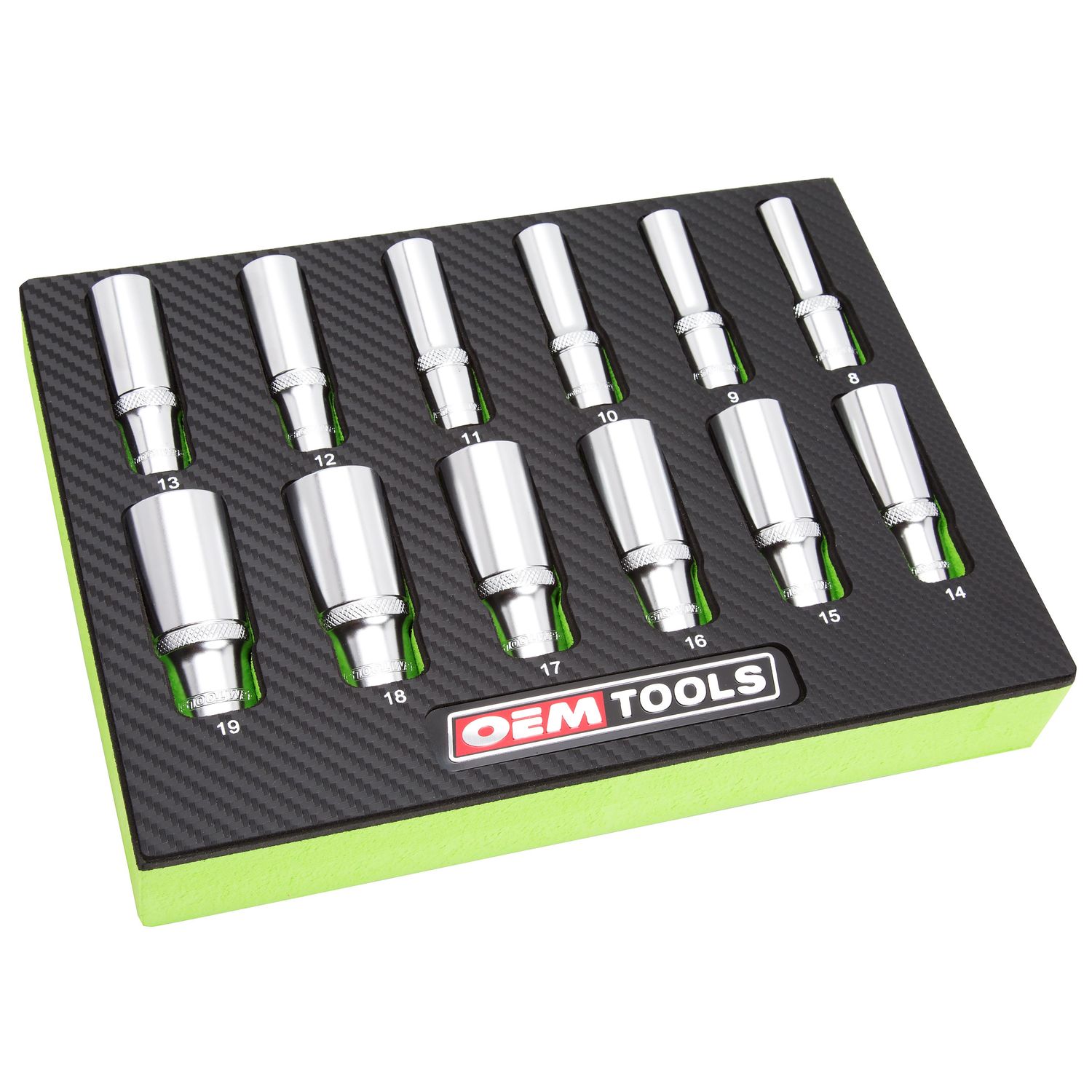 OEMTOOLS 3/8in Drive Metric Deep Socket Set 12 Piece