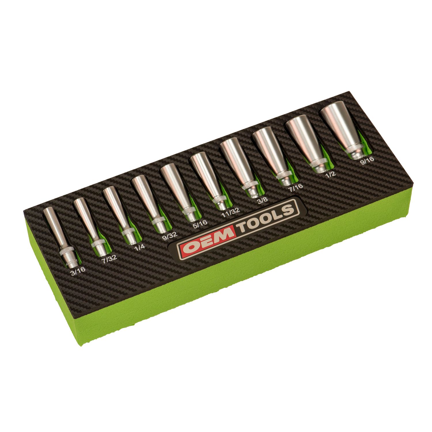 OEMTOOLS 1/4in Drive SAE Deep Socket Set 10 Piece