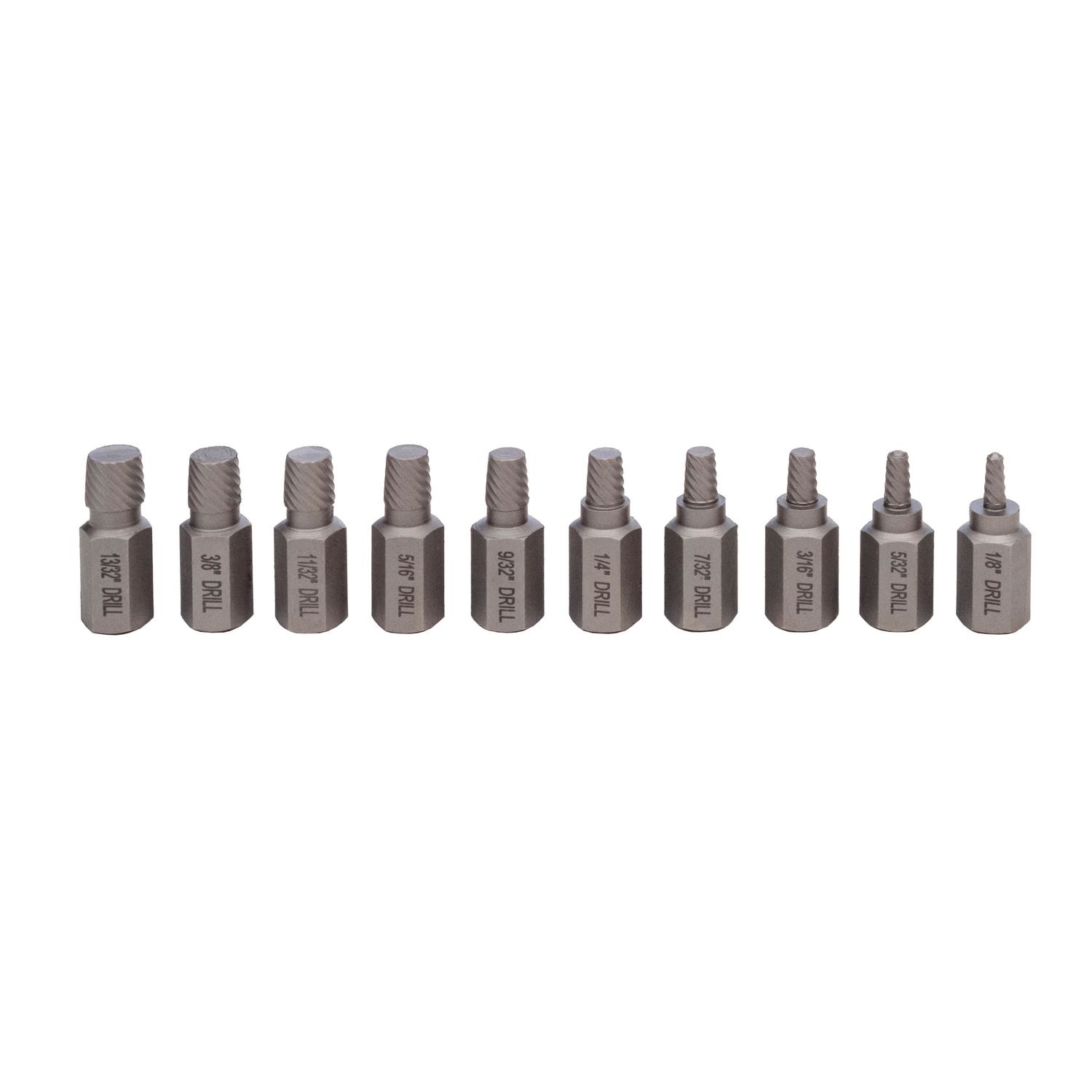 OEMTOOLS Multi Spline Screw Extractor Set 10 Piece