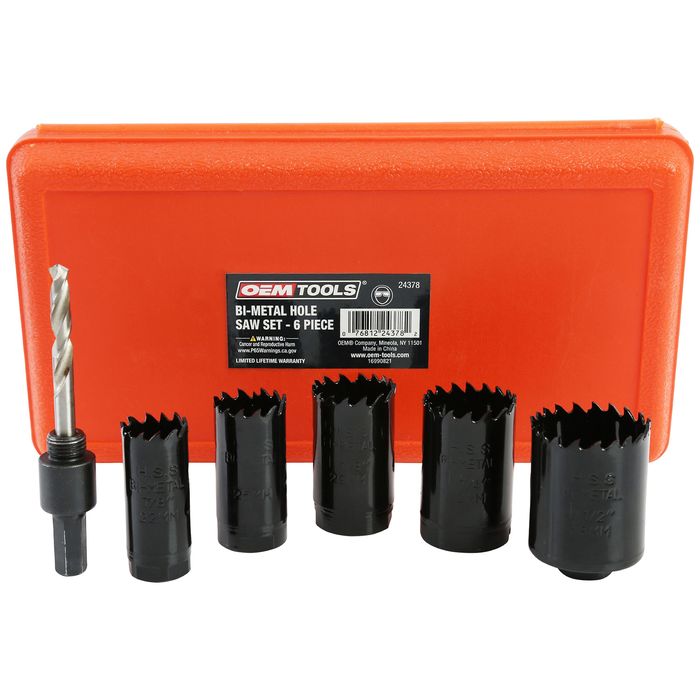 5PC HOLE SAW SET DRILL BIT CUTTING CUTTER CIRCULAR,1-1/4, 1-1/2,2,2-1/8