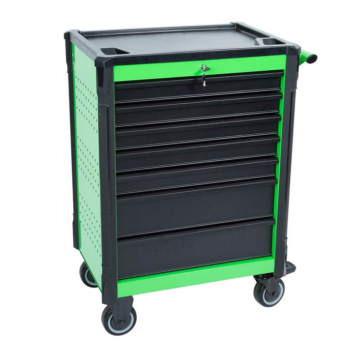 OEMTOOLS Green 7 Drawer Tool Cart