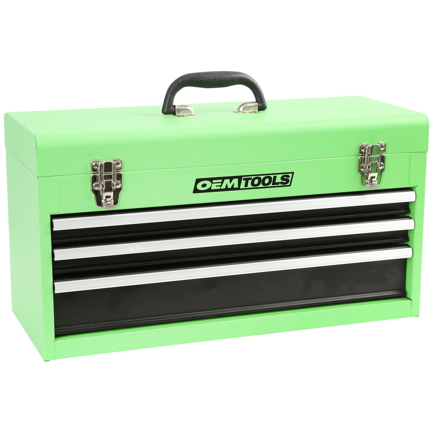 OEMTOOLS 20in Portable Steel 3 Drawers Tool Box