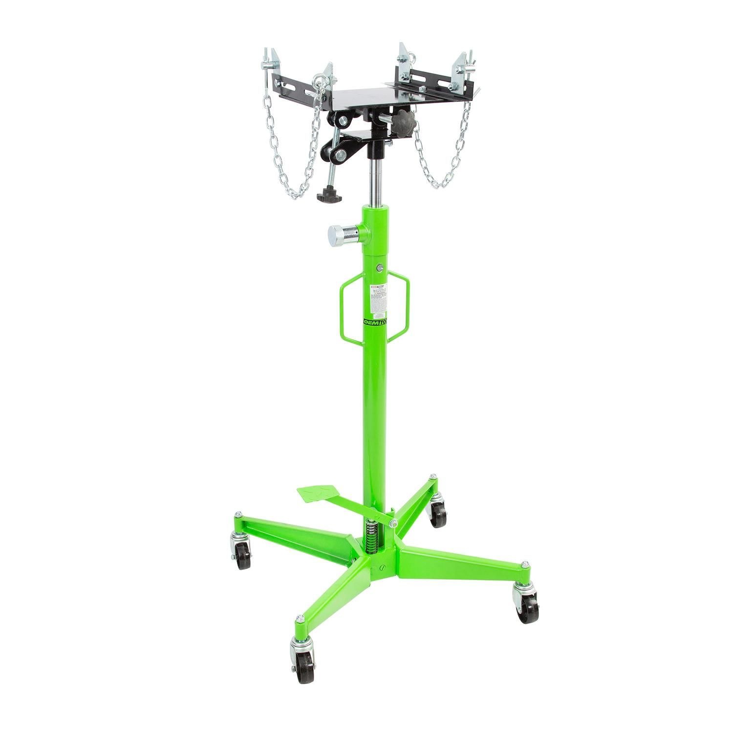 OEMTOOLS 1/2 Ton High Lift Transmission Jack With Foot Pump