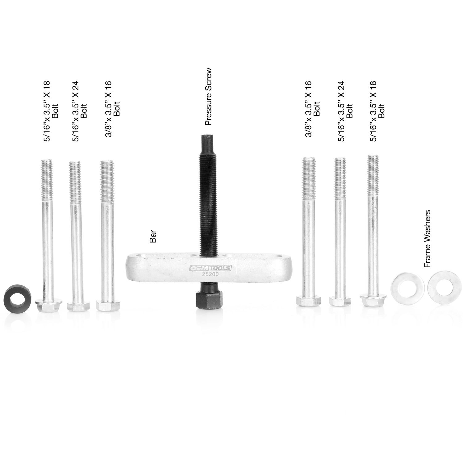 OEMTOOLS 25200 Steering Wheel Puller Set with Storage Case