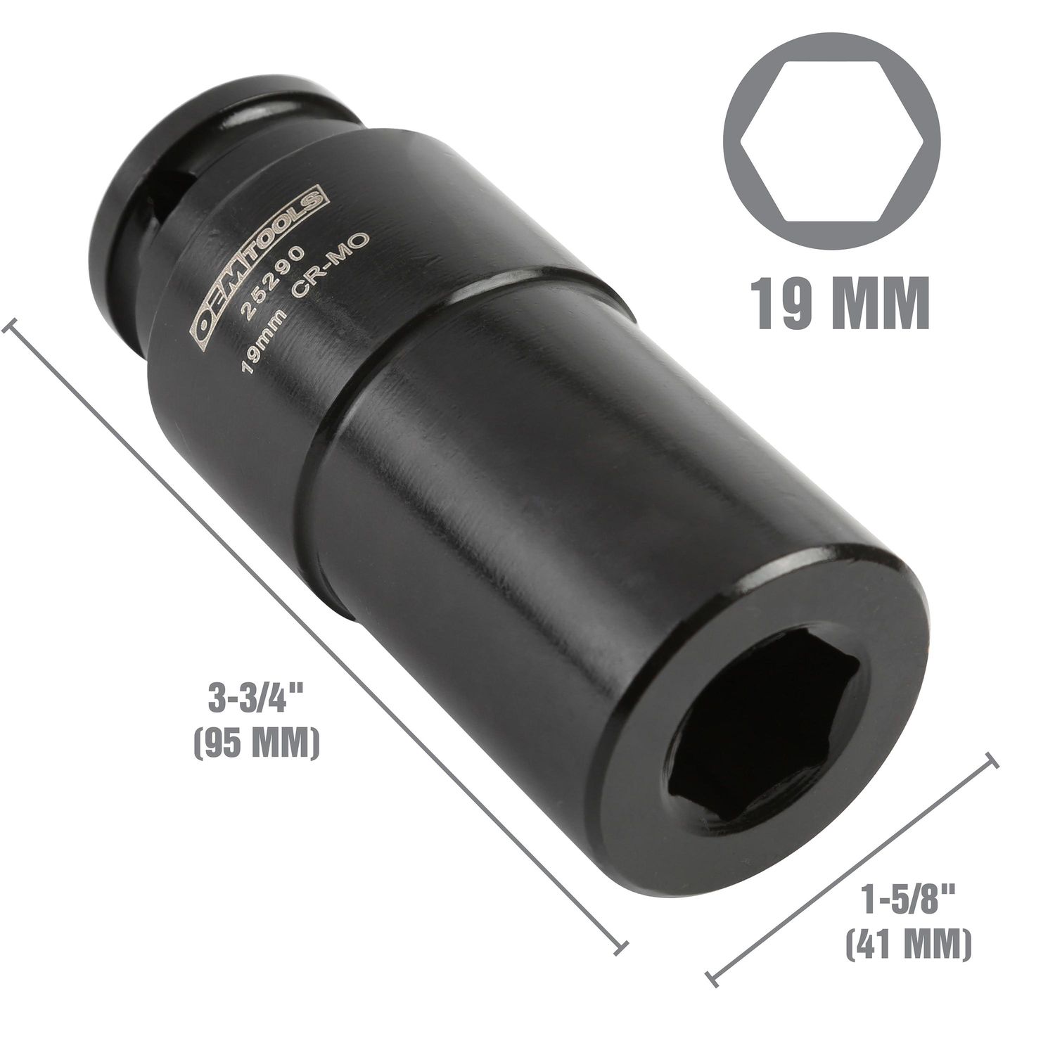 OEMTOOLS 19mm Crank Bolt Socket