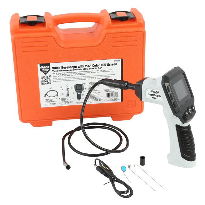 OEMTOOLS 2.4in Color LCD Screen Borescope