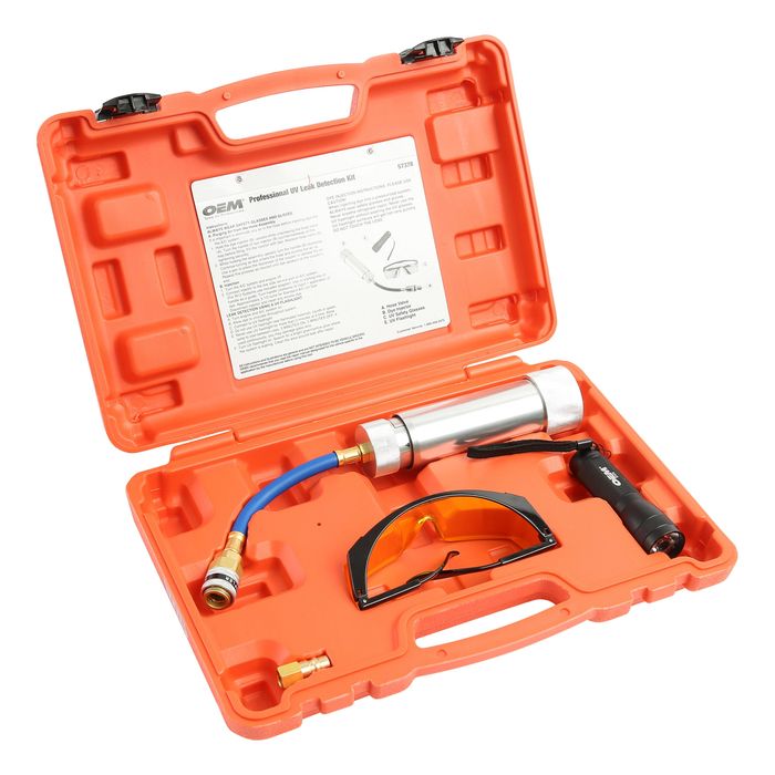 thumbnail image 2 of Auto Leak Detector Tool Flashlight Oil AC Dye Leak Test Detection Kit 2 of 12