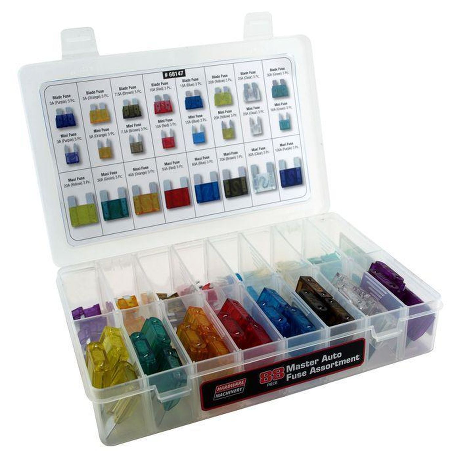 Hardware Machinery Master auto Fuse Assortment 88 Piece