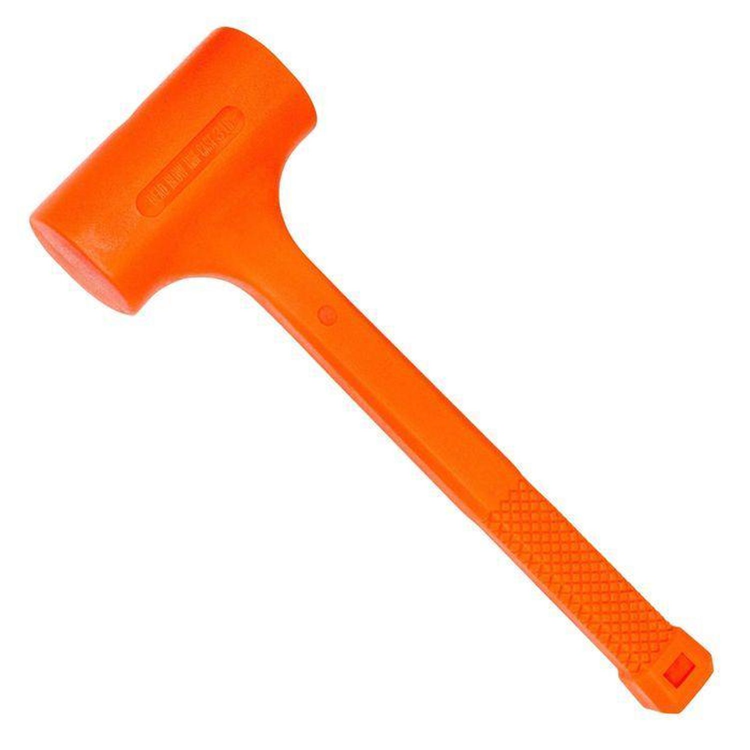 Hardware Machinery 3 lbs. neon orange dead blow hammer