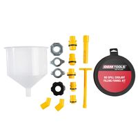 OEMTOOLS Translucent No Spill Coolant Filling Funnel 15 Piece Set