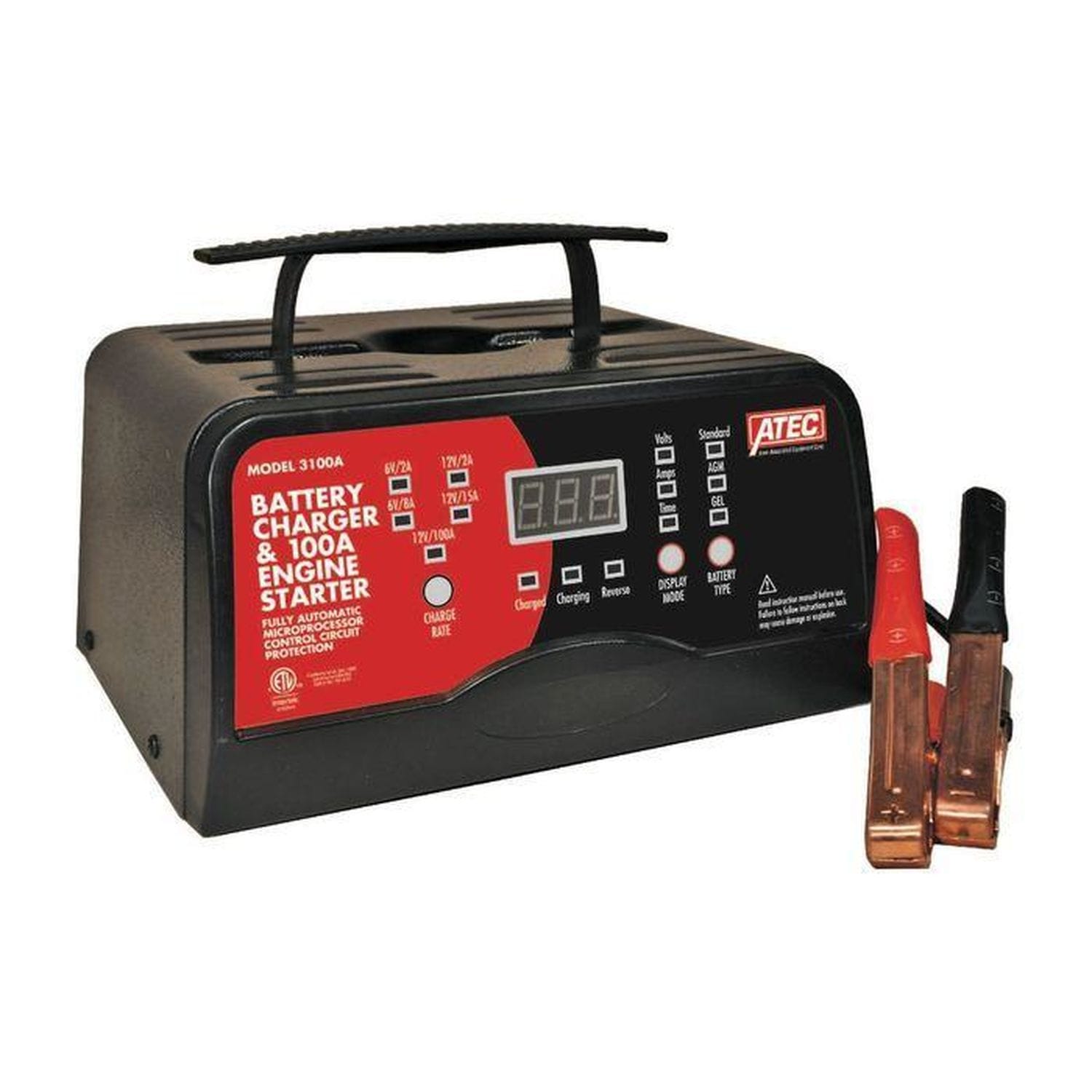 Associated Equipment 2/15 Amp 6/12 Volt Battery Charger ASC3100A