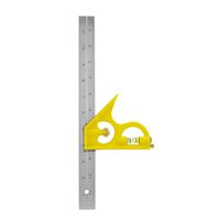 Mayes 10186 Straight Edge Aluminum Ruler (12 Inch x 1 Inch)