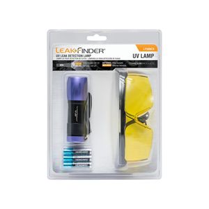 Leakfinder UV Leak Detector Flashlight with Battery and Glasses