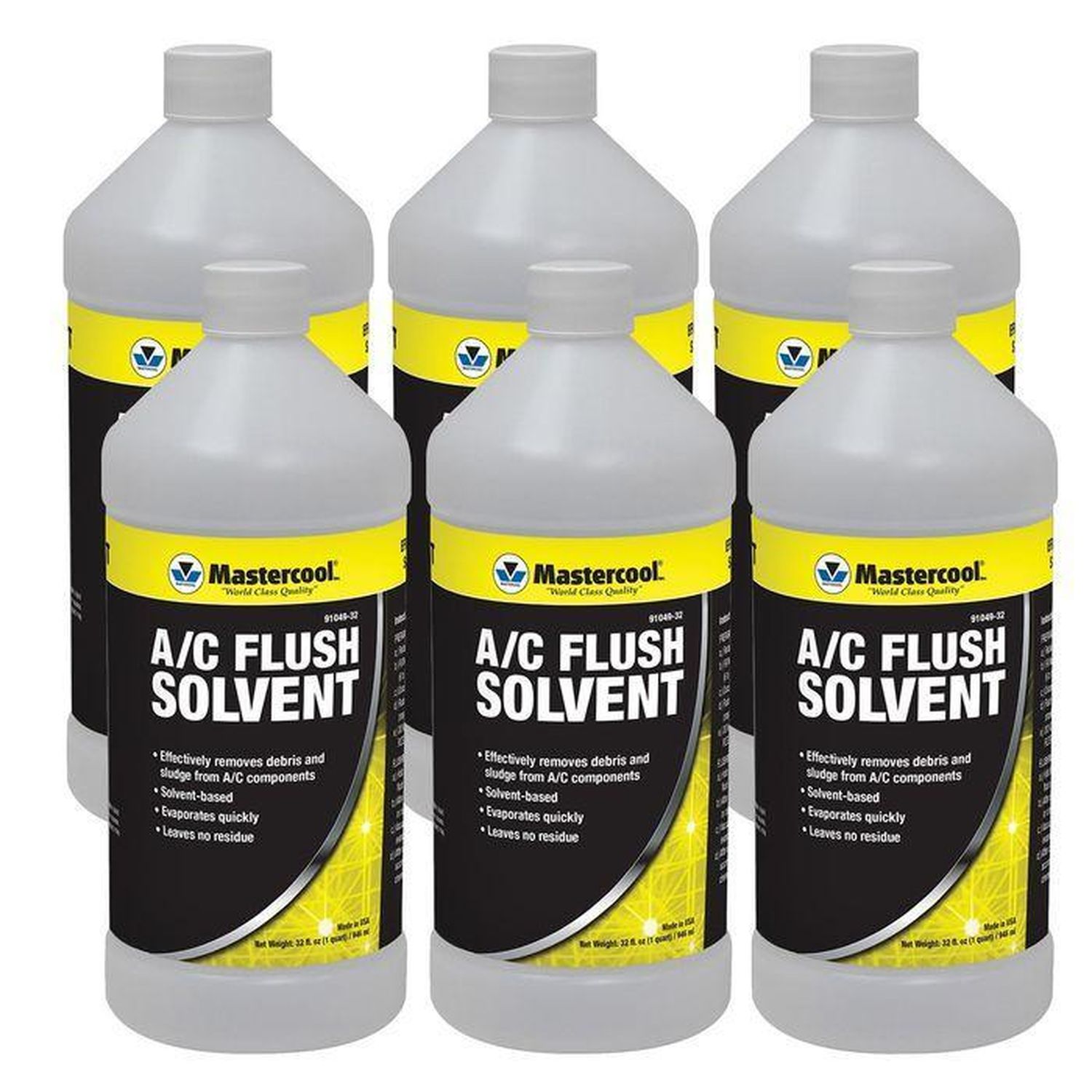 Mastercool A/C Flush Bottle 32oz 6 Pcs