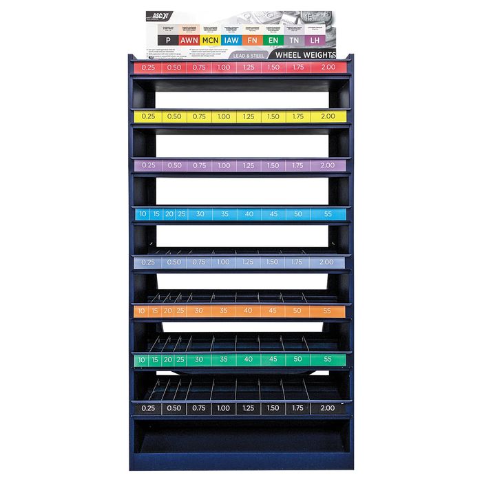 Perfect Equipment Plombco Metal Wheel Weight Floor Rack