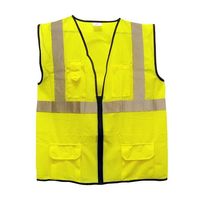 SAS Safety X Large ANSI Class 2 Yellow Surveyor Vest
