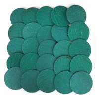 Shark Industries 2in 50 Grit Green Zirconia Twist Lock Mini Grinding Disc 25 Piece