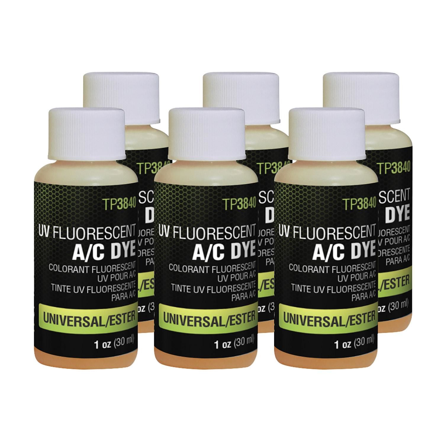 Tracer Products A/C Leak Detector UV Dye 6 Bottles 1oz