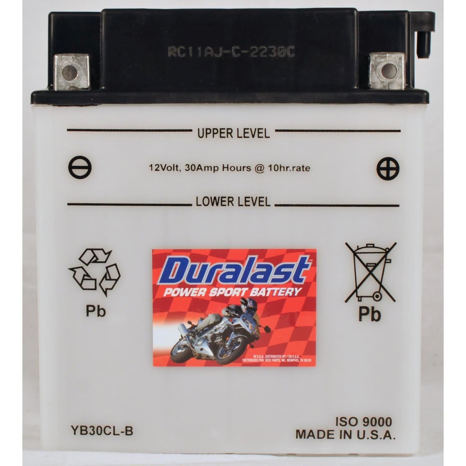 Duralast CB30CLB Group B30CLB Conventional Power Sport Battery 350 CCA