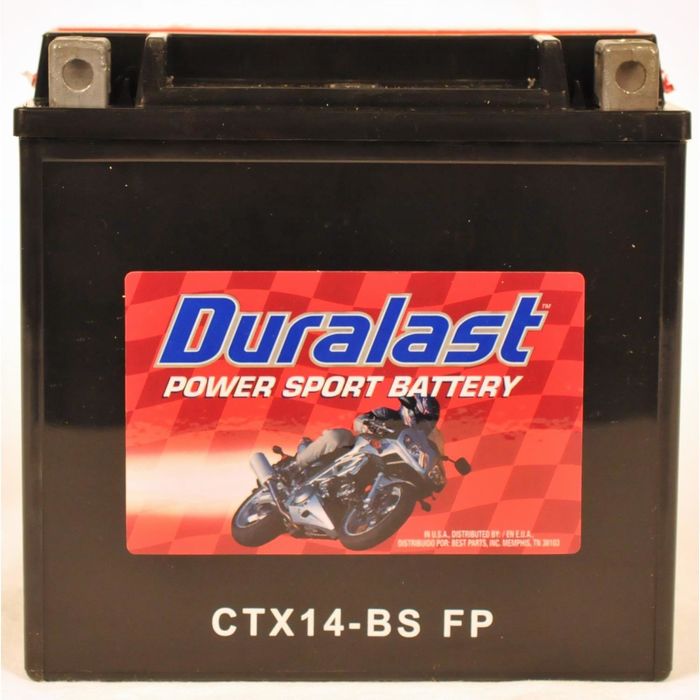 Powersports Battery - Replaces: YTX14-BS, ETX14, ES14BS