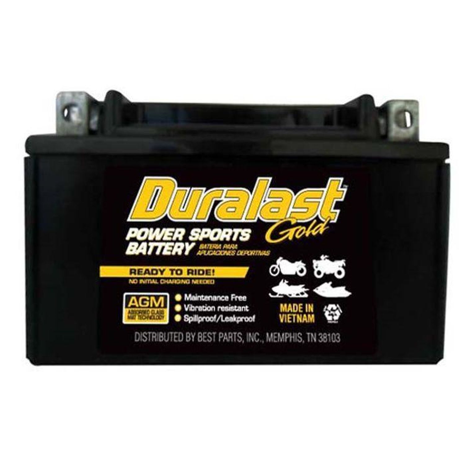 Duralast AGM Ready-To-Ride Power Sport Battery GSX7A 105 CCA