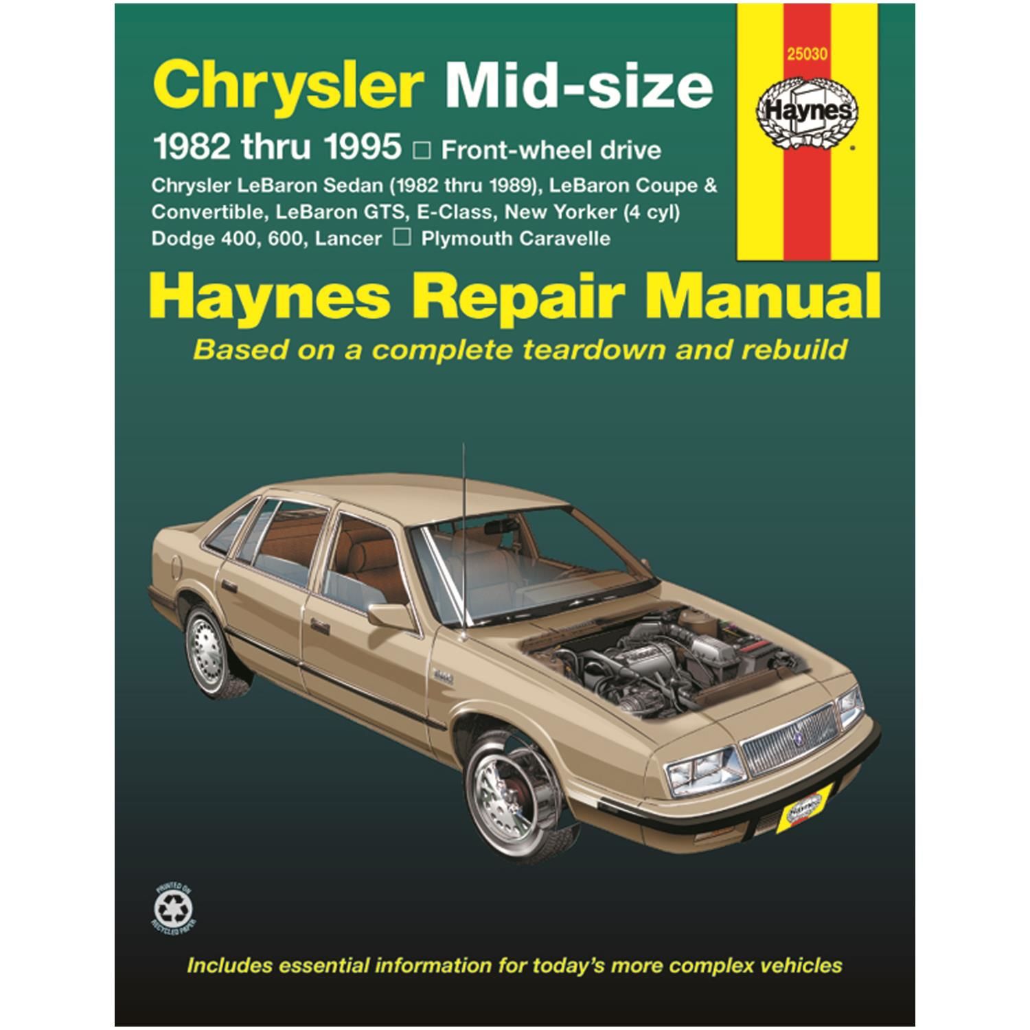 Haynes Vehicle Repair Manual 25030